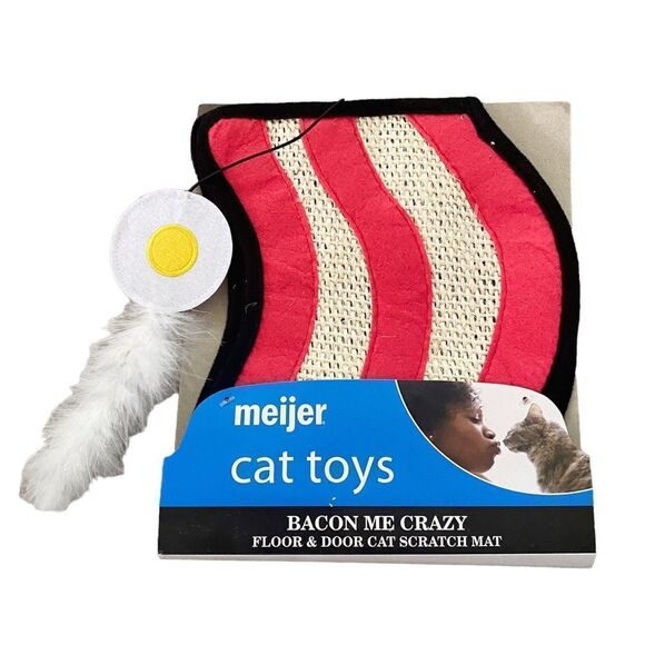 BACON ME CRAZY FLOOR & DOOR CAT SCRATCH MAT - Picture 1 of 4